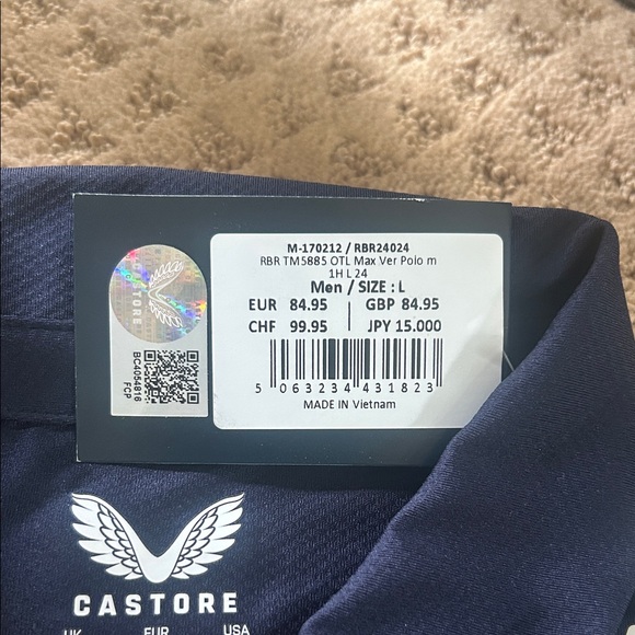 Castore Red Bull Racing Navy Polo Shirt - Max Verstappen - Picture 2 of 6